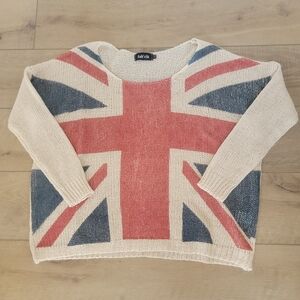 Fabrik S/M Union Jack Sweater in Red, White, and Blue
